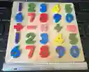 Rompecabezas Madera Numeros Juego Didactico 30x30 Cm