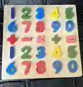 Rompecabezas Madera Numeros Juego Didactico 30x30 Cm