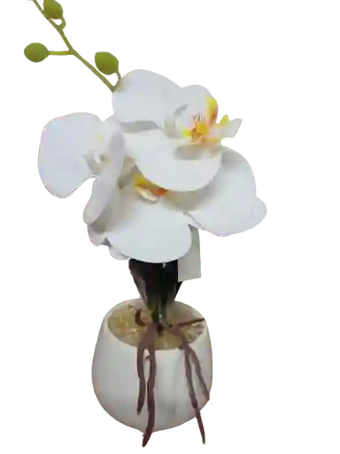 Orquídea Artificial Con Matera Color Disponible