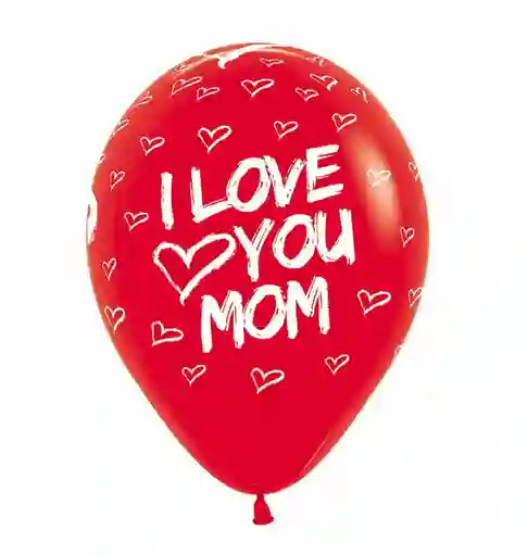 Globo Bomba R-12 I Love You Mom X12 Sempertex