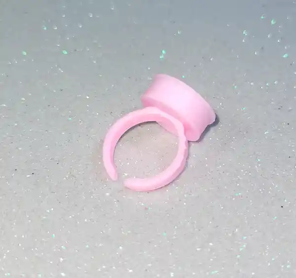 20 Anillos Pegante Pestañas Con Divisor