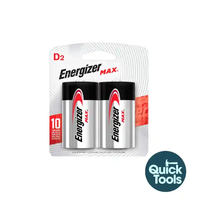 Pila Alcalina D Energizer Par