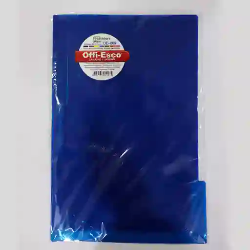 Carpeta Plástica Legajadora Oficio Marca Offiesco Color Azul