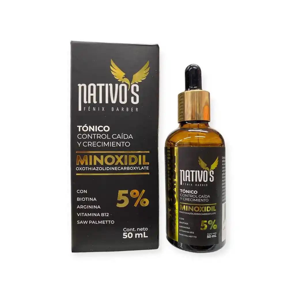 Tónico Capilar Minoxidil 5% Nativos X 50ml