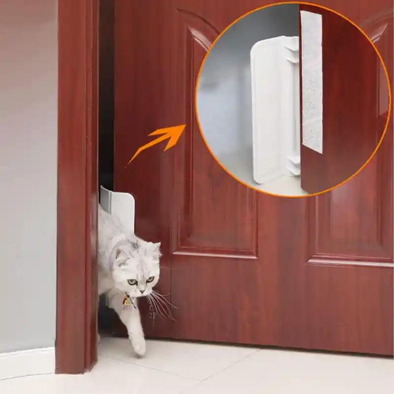 Abridor Automático Abrir Puerta Retráctil Para Perro Gato Mascotas