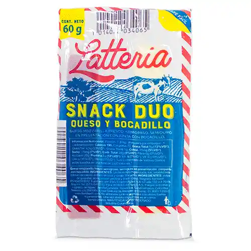 Latteria Snack Queso Con Bocadillo