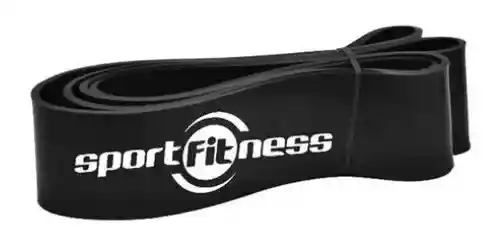 Banda De Poder Elástica Negra Sportfitness 25/50 Lbs Tension