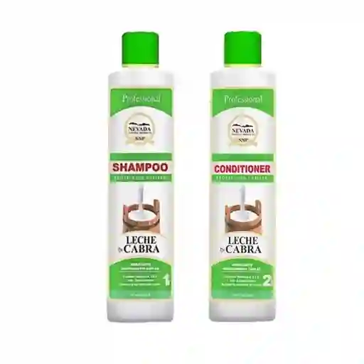 Nevada Leche De Cabra Shampoo + Acondicionador Protección Capilar Vitamina A, D Y E 500 Ml