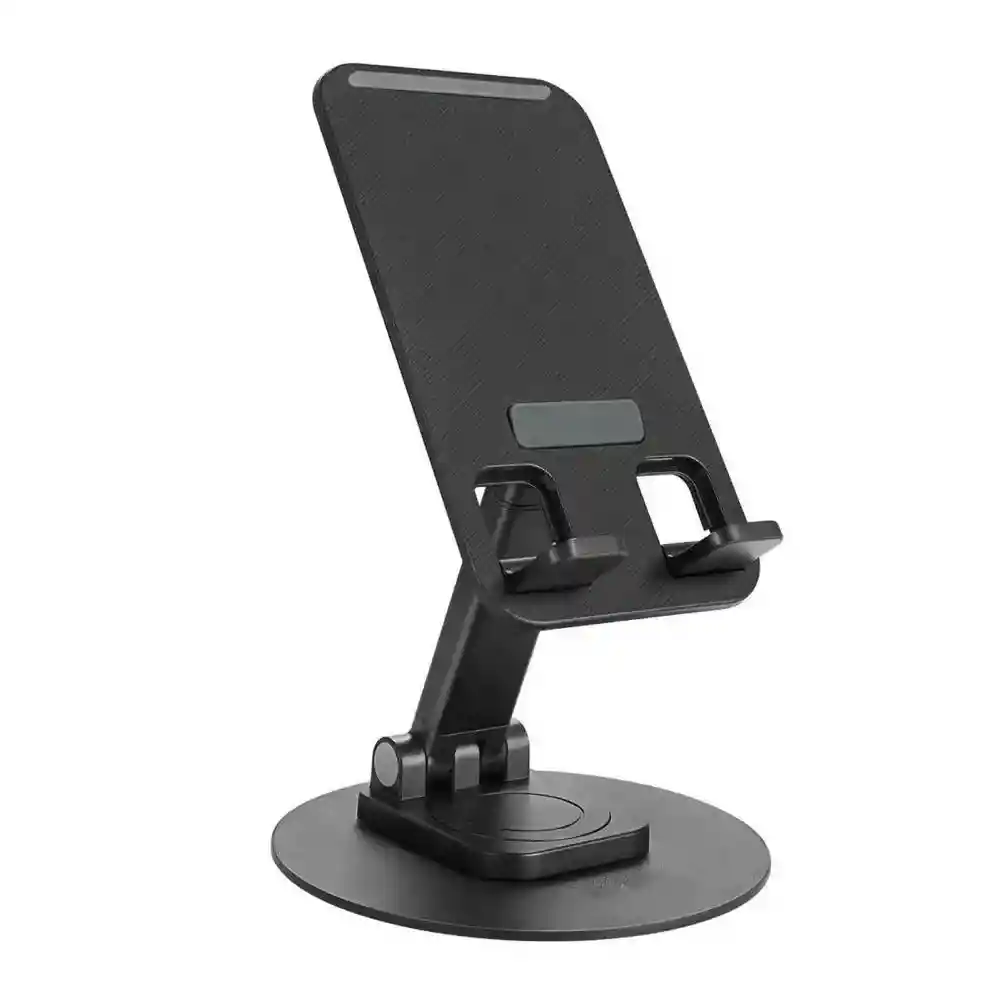 Soporte Universal Plegable Rotación 360° Portable Android Apple Negro