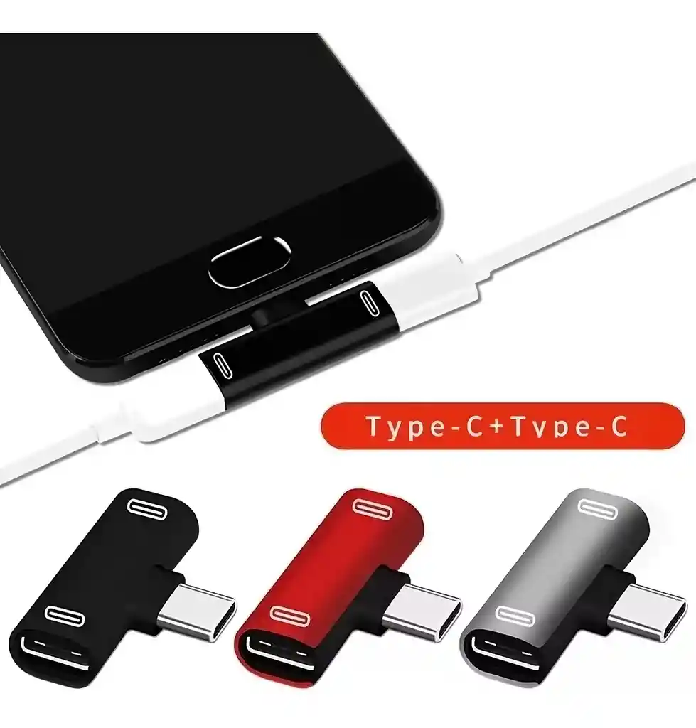 Adaptador Carga Y Audio Tipo C Android Samsung Xiaomi