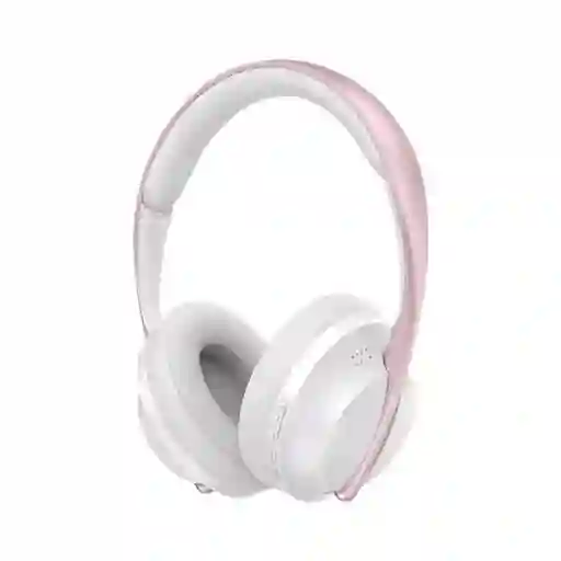 Diadema P733 Sonido Hd Bluetooth Micrófono Alta Calidad Blanco-rosa