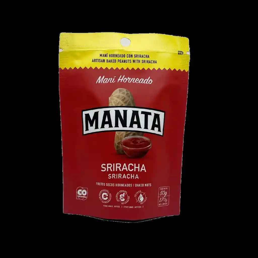 Manata Maní Horneado Sabor Sriracha 50g