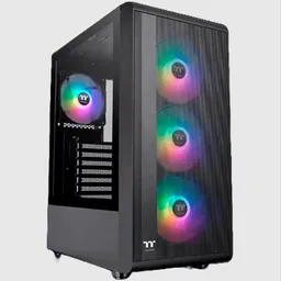 Caja Atx Thermaltake S200 Tg Argb (negro) + Fuente De Poder Thermaltake 650w 80 Plus Bronce