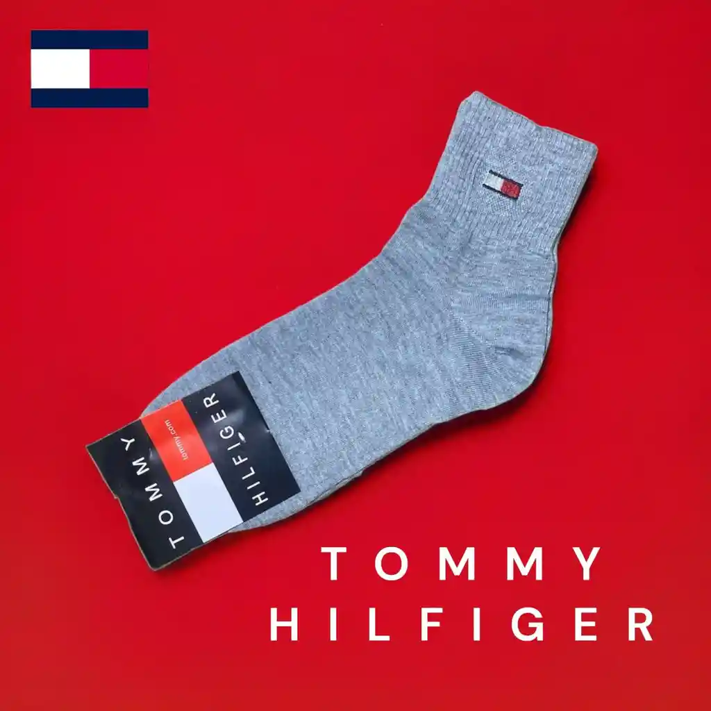 Medias Media Caña Deportiva Única Talla Calcetín Tommy Hilfiger Estirable