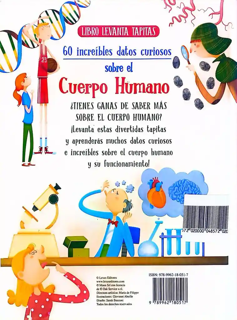 Libro Didáctico El Cuerpo Humano Con Solapas Para Niño Niñas