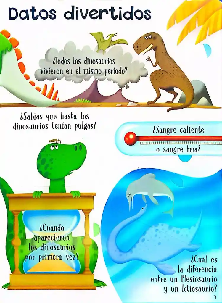 Libro Curiosidades Dinosaurios Con Solapas Para Niño Niñas