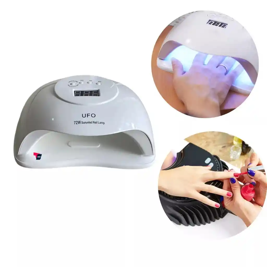 Lámpara Led-uv Uñas Gel Profesional Secado 72w Ufo Sensor