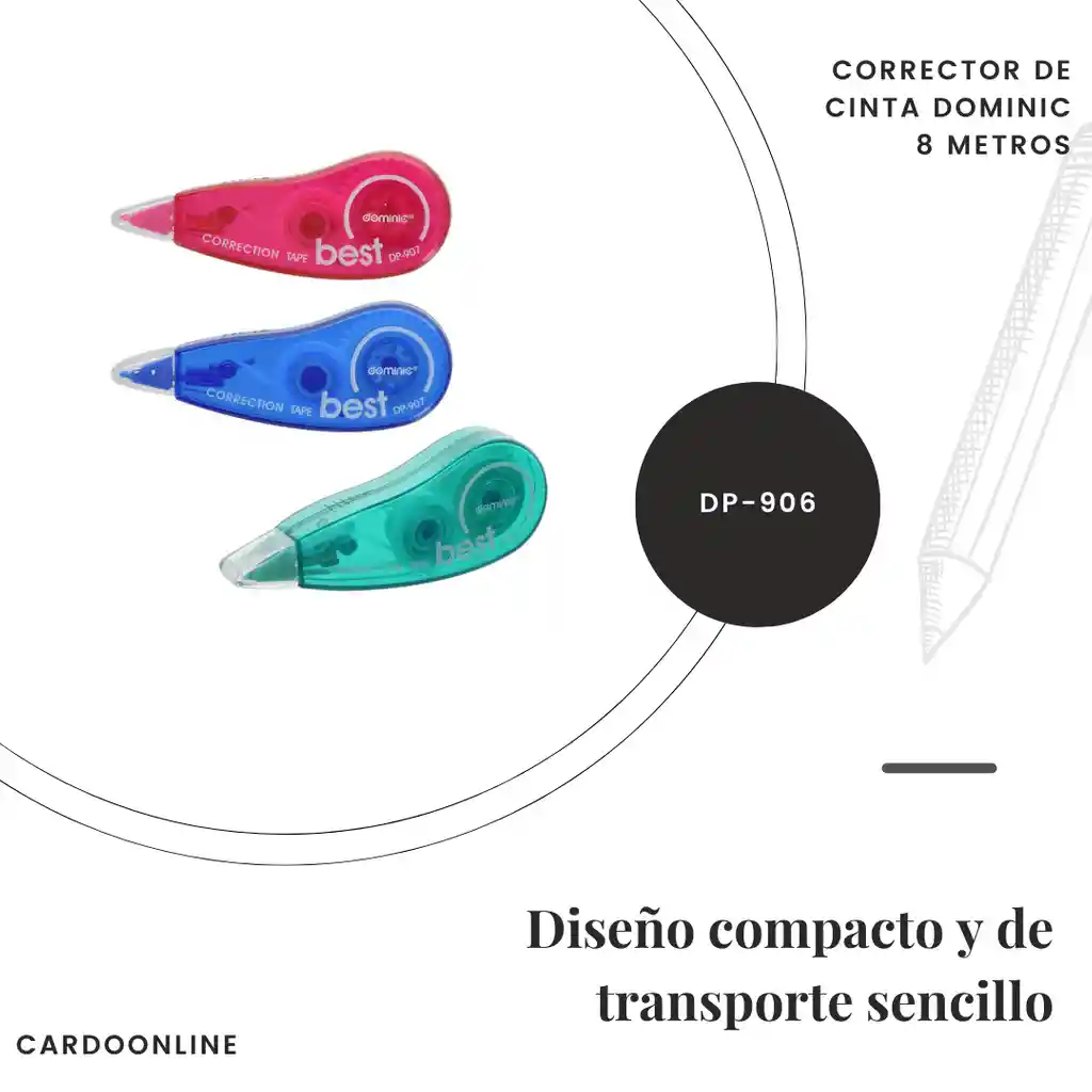 Corrector De Cinta Dominic 8 Metros