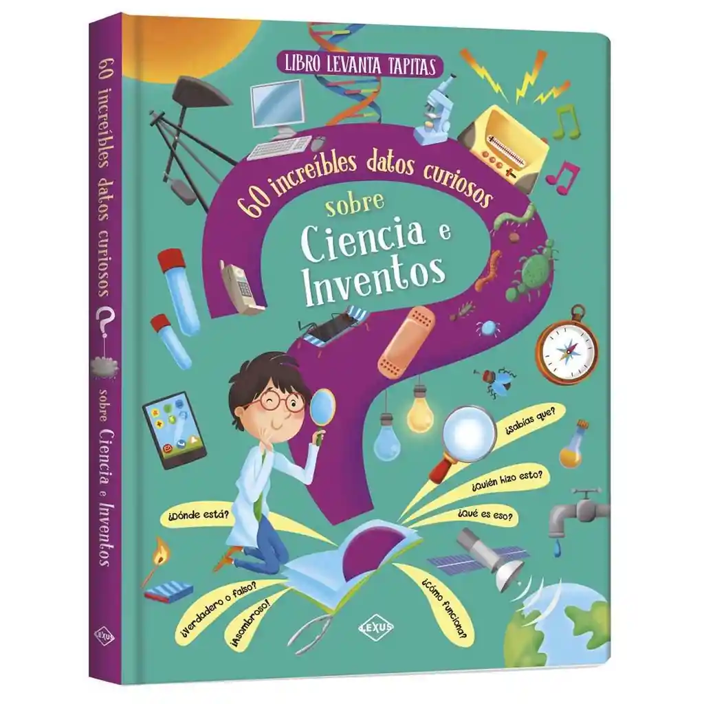 Libro Curiosidades Ciencia E Inventos Con Solapas Niño Niñas