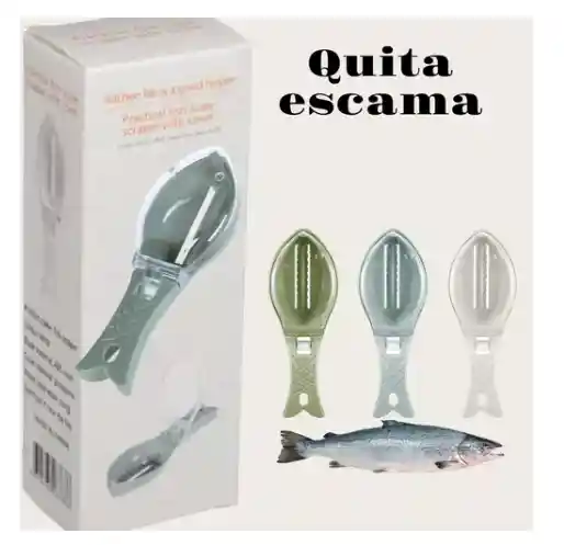 Descamador De Pescado Pelador Escamas Raspador Quita Piel