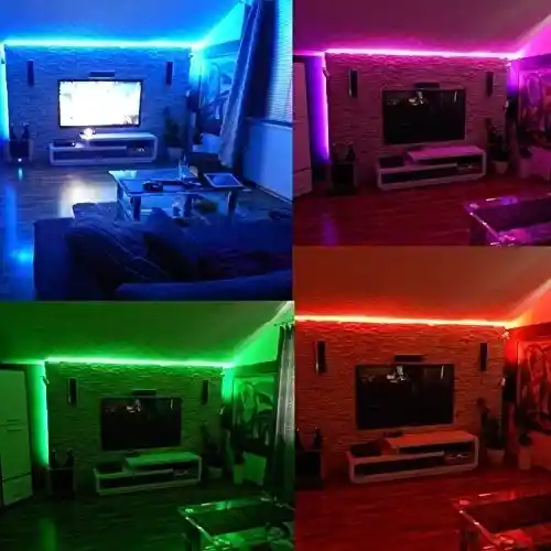 Luces Led 5 Metros Tira Multicolor + Control + Cargador