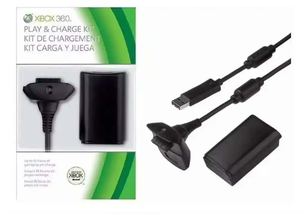 Cable Carga Y Juega Para Xbox 360