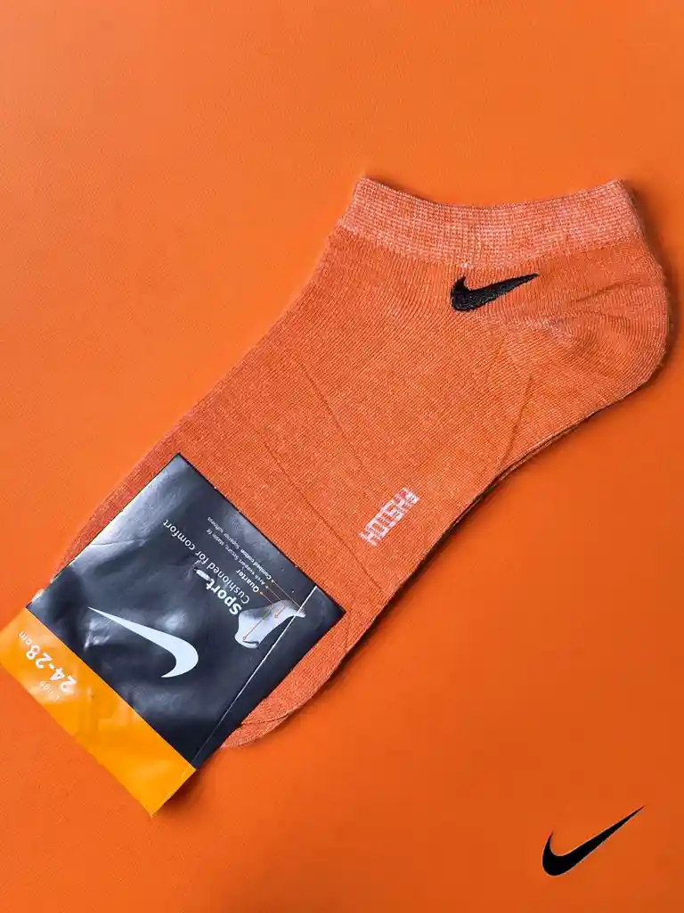 Medias Talonera Deportiva Única Talla, Estirable Calcetín Nike Color Naranja