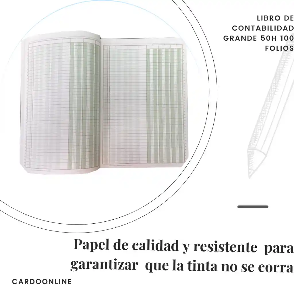 Libro De Contabilidad Grande 50h 100 Folios