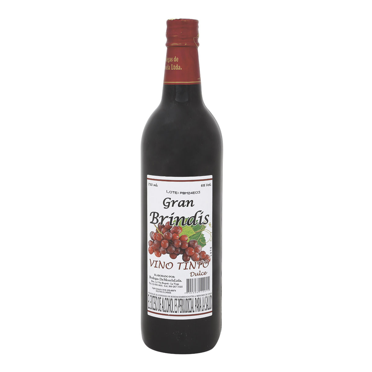 Gran Brindis Vino Tinto Dulce 750 ml