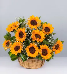 Canasta De Girasoles Mini