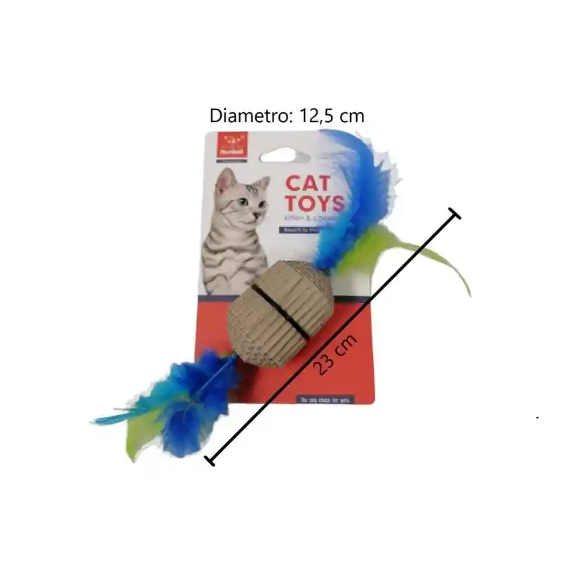 Cat Toys Barril Con Plumas