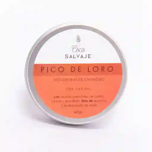 Desodorante Cremoso Pico De Loro Coco Salvaje 60 Gr