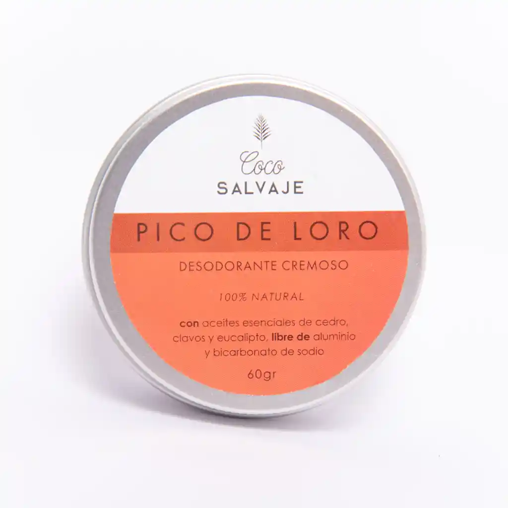 Desodorante Cremoso Pico De Loro Coco Salvaje 60 Gr