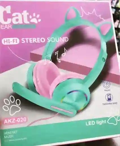 Auriculares Gaming Cat Ear Akz-020