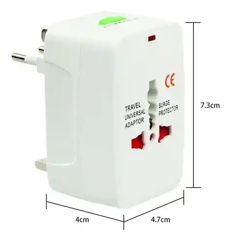 Adaptador Enchufe Ac Viajero / Convertidor Universal Europa