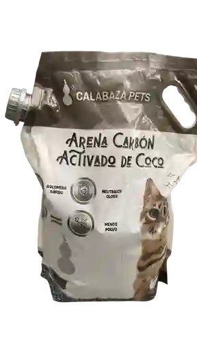 Arena Calabaza Pets Carbon Activado De Coco 4.5 Kilos