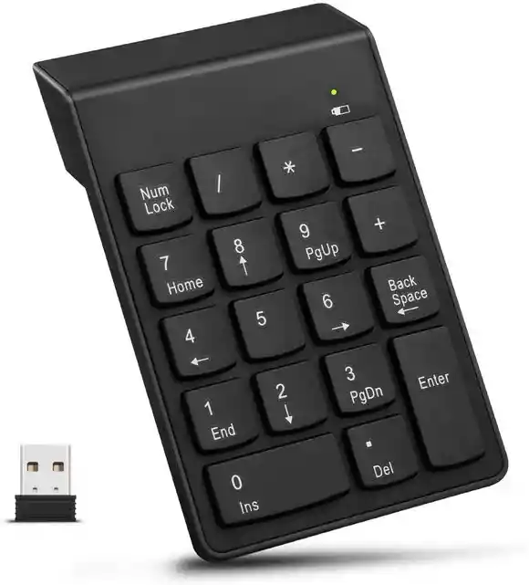 Mini Teclado Numérico Inalámbrico De 10 Teclas Compatible Windows - Mac