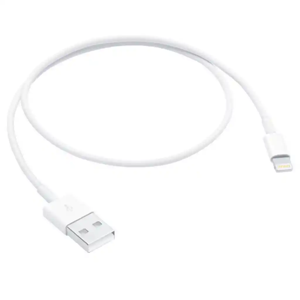 Cable Cargador Iphone A Usb Para Iphone Lightning Color Blanco