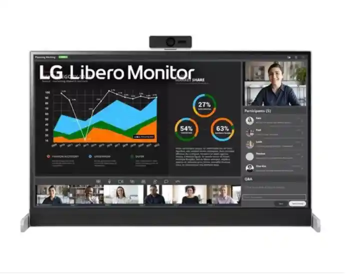 Monitor Lg 27 Libero Qhd Ips 27bq70qc-s 5ms (gtg) 60hz Color Gris 110v/220v