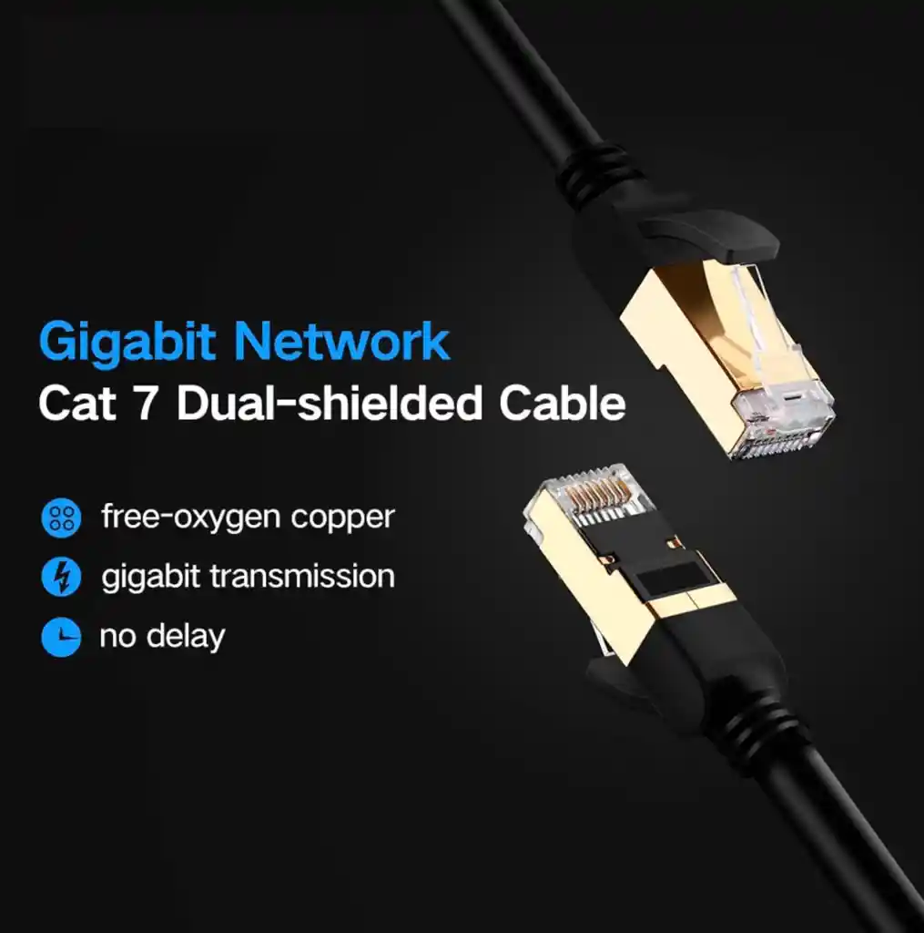 Cable Red Utp 3 Metros Patch Cord Cat 7 / Cable De Red 3 M Cat 7