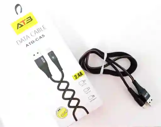 Cable De Carga Para Iphone Ca5 Atb Negro