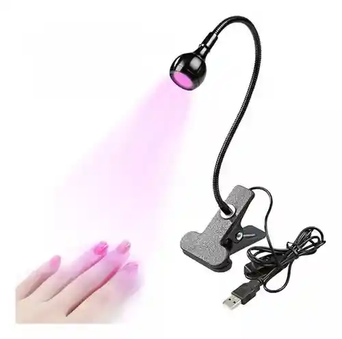 Mini Lampara Led Uv De Clip Uñas Press On