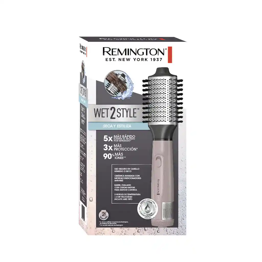 Cepillo Secador Wet2style Remington
