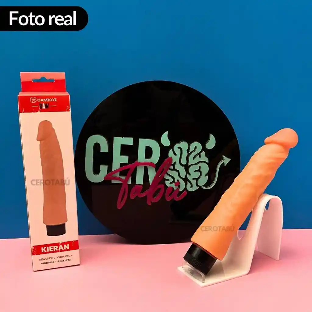 Vibrador Dildo Textura Realista Suave Luz Silicona 23cm +grande