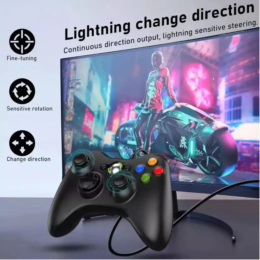 Control Game Pad Para Pc Tipo Xbox Usb Excelente Calidad