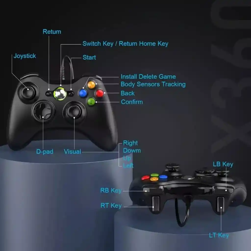 Control Game Pad Para Pc Tipo Xbox Usb Excelente Calidad