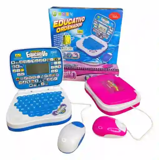 Mini Computador Portatil Mouse Didactico Infantil Educativo