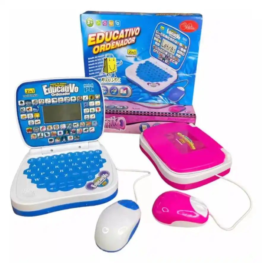 Mini Computador Portatil Mouse Didactico Infantil Educativo