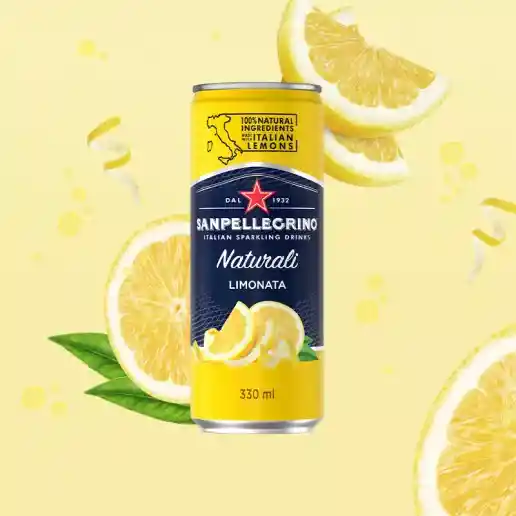 Soda De Jugo De Limón Concentrado Sanpellegrino Limonata 330 Ml