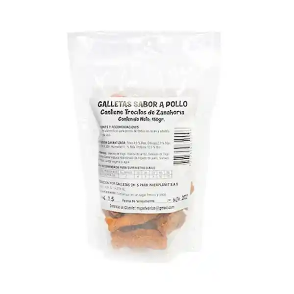 Galletas Para Para Perro De Zanahoria Snack Para Perros Galletas Pollo Y Zanahoria 150 Gr